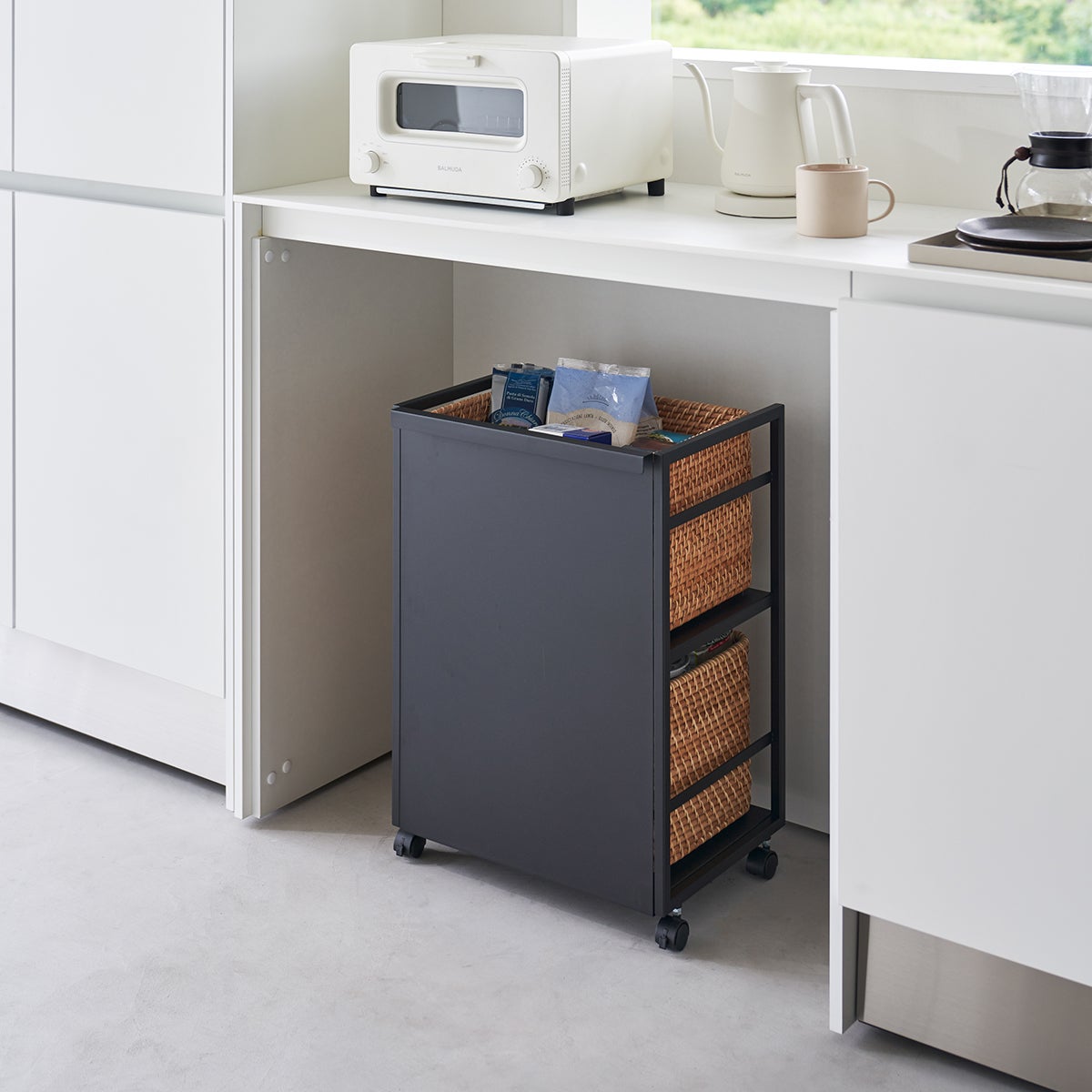 Yamazaki Tower Hidden Storage Wagon | The Container Store